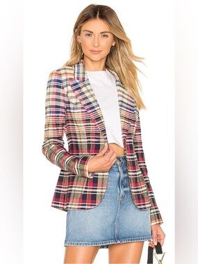 Smythe Plaid Duchess Blazer